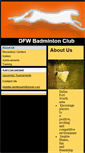 Mobile Screenshot of dfwbadmintonclub.com